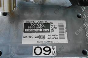 БЛОК УПРАВЛЕНИЯ КОМПЛЕКТ ЗАЖИГАНИЯ 89661-52060 TOYOTA YARIS