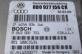 БЛОК УПРАВЛЕНИЯ КОРОБКИ СТУПЕНЧАТАЯW AUDI A4 2.5 8D0927156CR
