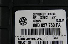 БЛОК УПРАВЛЕНИЯ КПП BIEGW VW TOUAREG 09D927750FA