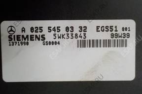 БЛОК УПРАВЛЕНИЯ КПП BIEGW W210 2.2 CDI A0255450332