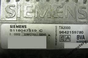 БЛОК УПРАВЛЕНИЯ КПП CITROEN 9642159780 s118047519c