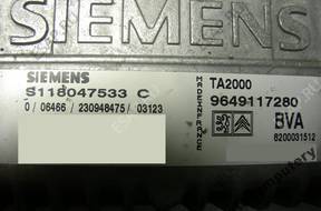 БЛОК УПРАВЛЕНИЯ КПП CITROEN 9649117280 s118047533c