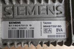 БЛОК УПРАВЛЕНИЯ КПП Citroen S118047513B 9649759180