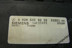 БЛОК УПРАВЛЕНИЯ КПП MERCEDES a0205459332 5wk33893