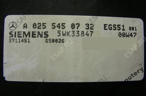 БЛОК УПРАВЛЕНИЯ КПП MERCEDES a0255450732 5wk33847