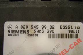 БЛОК УПРАВЛЕНИЯ КПП MERCEDES W210 A 020 545 99 32