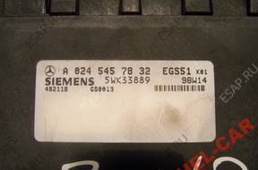 БЛОК УПРАВЛЕНИЯ КПП MERCEDES W210 A 024 545 78 32