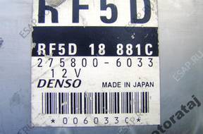 БЛОК УПРАВЛЕНИЯ MAZDA 2758006033 RF5D18881C 12V KF5D