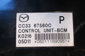 БЛОК УПРАВЛЕНИЯ MAZDA 5 05-   МОДУЛЬ CC33 67560C