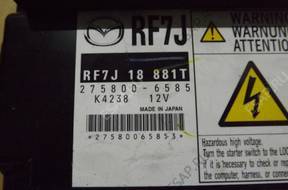 БЛОК УПРАВЛЕНИЯ MAZDA 6 RF7J18881T 275800-6585 2.0 КОМПЛЕКТ