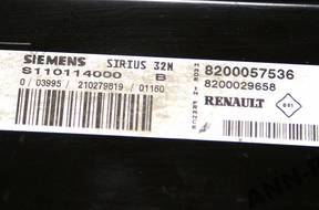 БЛОК УПРАВЛЕНИЯ MEGANE I 1 1.6 16V S110114000B БЕЗ КОДА
