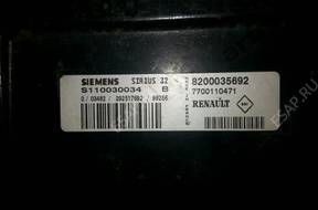 БЛОК УПРАВЛЕНИЯ MEGANE I BEZ IMMOBILIZERA 8200035692