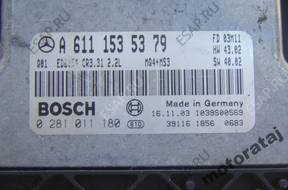 БЛОК УПРАВЛЕНИЯ MERCEDES 2.2 VITO 0281011180 A6111535379
