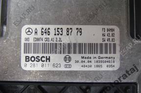 БЛОК УПРАВЛЕНИЯ MERCEDES 2.2CDI 0281011623 A6461538779
