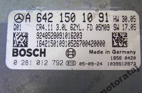 БЛОК УПРАВЛЕНИЯ MERCEDES 3.0  0281012792  A6421501091