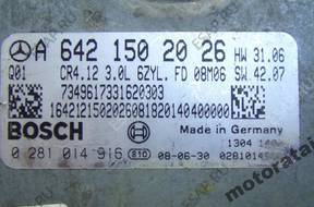 БЛОК УПРАВЛЕНИЯ MERCEDES 3.0CDI 0281014916 A6421502026