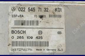 БЛОК УПРАВЛЕНИЯ MERCEDES A-KLASA 0265109425 0225457132
