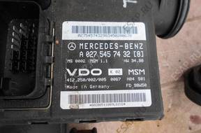 БЛОК УПРАВЛЕНИЯ MERCEDES A KLASA 0275457432 БЛОК УПРАВЛЕНИЯ MERCEDES A KLASA 0275457432