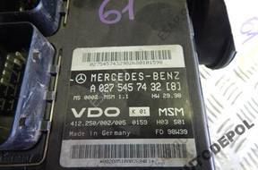 БЛОК УПРАВЛЕНИЯ  MERCEDES A-KLASA 140 1.4 A0275457432 [8]