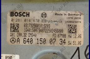 БЛОК УПРАВЛЕНИЯ MERCEDES A-KLASA A6401500734 0281014670