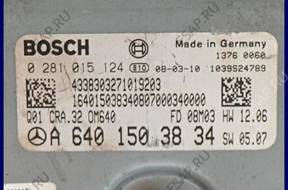 БЛОК УПРАВЛЕНИЯ MERCEDES A-KLASA A6401503834 0281015124