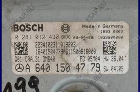 БЛОК УПРАВЛЕНИЯ MERCEDES A-KLASA A6401504779 0281012430