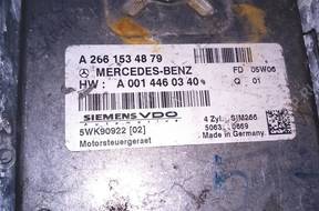 БЛОК УПРАВЛЕНИЯ MERCEDES A KLASS 1.7 5WK90922 A2661534879