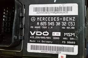 БЛОК УПРАВЛЕНИЯ   MERCEDES A W168 1.4 A0255453032