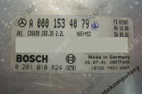 БЛОК УПРАВЛЕНИЯ MERCEDES a0001534079 0281010824 БЕЗ КОДА