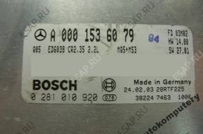 БЛОК УПРАВЛЕНИЯ MERCEDES a0001536079 0281010920 БЕЗ КОДА