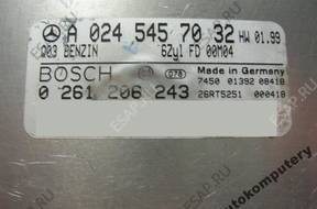 БЛОК УПРАВЛЕНИЯ MERCEDES a0245457032 0261206243 БЕЗ КОДА