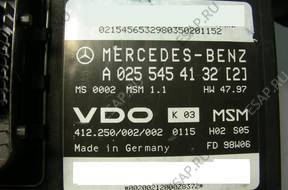 БЛОК УПРАВЛЕНИЯ MERCEDES a0255454132 412250002002