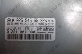 БЛОК УПРАВЛЕНИЯ MERCEDES A0255455532 0281001880 БЛОК УПРАВЛЕНИЯ MERCEDES A0255455532 0281001880
