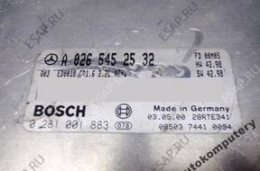 БЛОК УПРАВЛЕНИЯ MERCEDES a0265452532 0281001883 БЕЗ КОДА