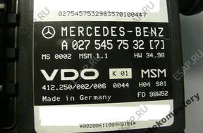 БЛОК УПРАВЛЕНИЯ MERCEDES a0275457532 412250002006 БЕЗ КОДА