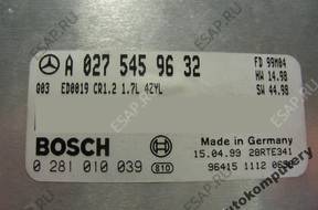БЛОК УПРАВЛЕНИЯ MERCEDES a0275459632 0281010039 БЕЗ КОДА
