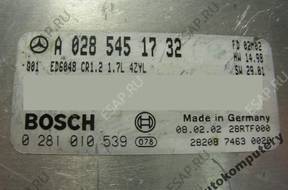 БЛОК УПРАВЛЕНИЯ MERCEDES a0285451732 0281010539 БЕЗ КОДА