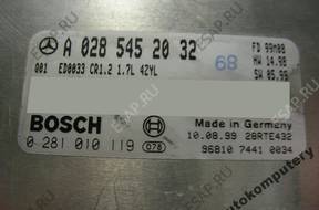 БЛОК УПРАВЛЕНИЯ MERCEDES a0285452032 0281010119 БЕЗ КОДА