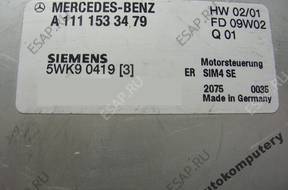 БЛОК УПРАВЛЕНИЯ MERCEDES a1111533479 5wk90419 БЕЗ КОДА