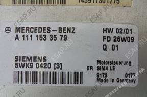 БЛОК УПРАВЛЕНИЯ   MERCEDES A1111533579 5WK90420 БЛОК УПРАВЛЕНИЯ   MERCEDES A1111533579 5WK90420