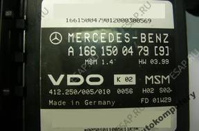БЛОК УПРАВЛЕНИЯ MERCEDES a1661500479 412250005010 БЕЗ КОДА