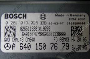 БЛОК УПРАВЛЕНИЯ MERCEDES A180 0281013026 A6401507679