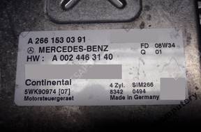 БЛОК УПРАВЛЕНИЯ MERCEDES a2661530391 a0024463140 sim266