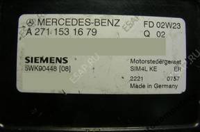 БЛОК УПРАВЛЕНИЯ MERCEDES a2711531679 5wk90448 БЕЗ КОДА