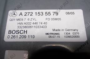БЛОК УПРАВЛЕНИЯ MERCEDES a2721535579 0261209119 БЕЗ КОДА