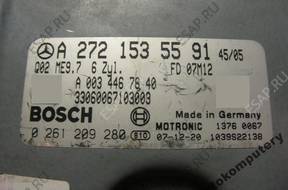 БЛОК УПРАВЛЕНИЯ MERCEDES a2721535591 0261209280 БЕЗ КОДА
