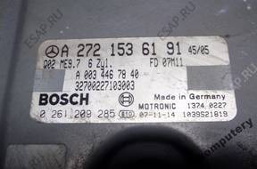 БЛОК УПРАВЛЕНИЯ MERCEDES a2721536191 0261209285 БЕЗ КОДА