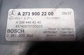 БЛОК УПРАВЛЕНИЯ MERCEDES a2739002200 0261209600 БЕЗ КОДА