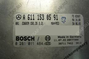 БЛОК УПРАВЛЕНИЯ MERCEDES a6111530591 0281011484 БЕЗ КОДА