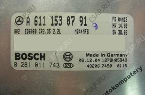БЛОК УПРАВЛЕНИЯ MERCEDES a6111530791 0281011743 БЕЗ КОДА